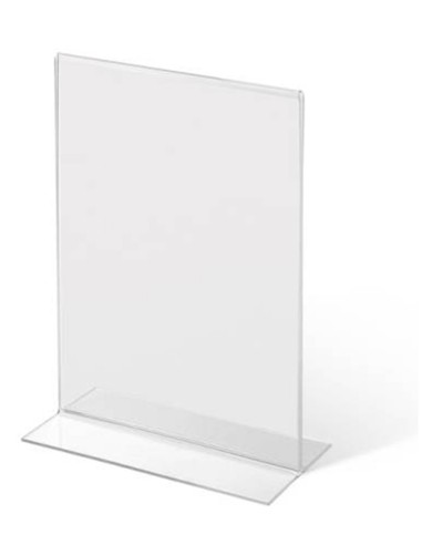 PORTACARTEL EN T DIN A3 VERTICAL 43x30x12 cm