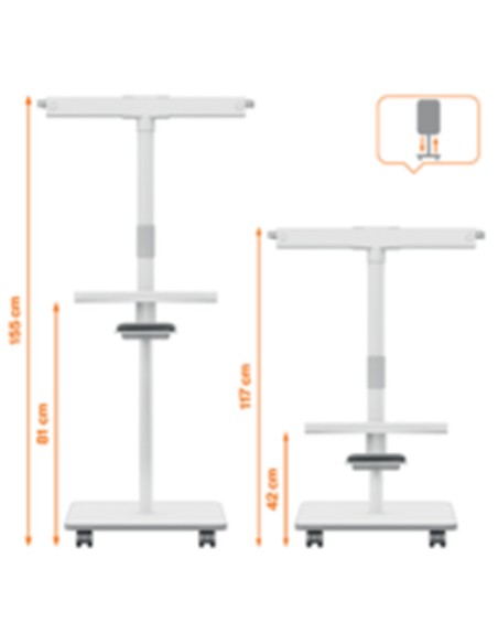 CABALLETE METALICO 70 x 105 cm VOLTEABLE