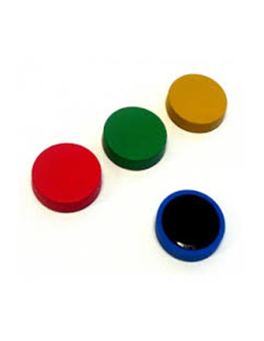 IMAN REDONDO 20 mm COLORES  (6 unidades)