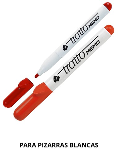ROTULADOR TRATTO MEMO MEDIANO PIZARRA ROJO