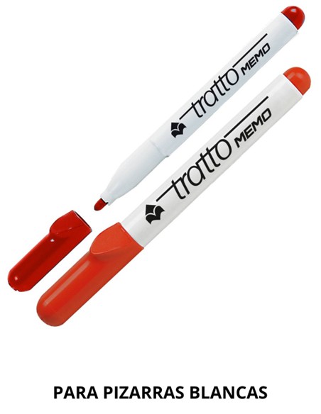 ROTULADOR TRATTO MEMO MEDIANO PIZARRA ROJO