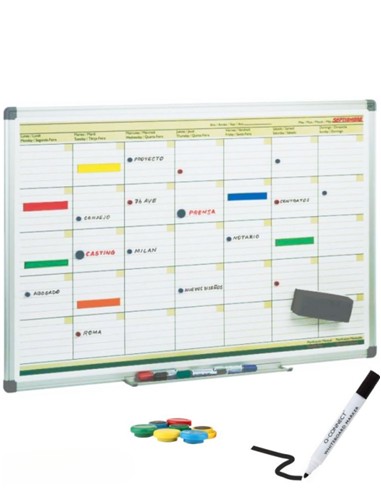 PIZARRA PLANNIGN MENSUAL 45x60 cm
