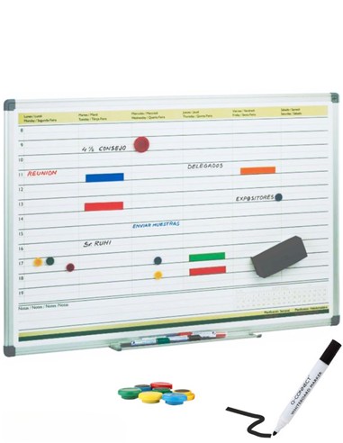 PIZARRA PLANNING SEMANAL 60x90 cm