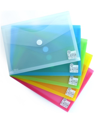 FUNDA TRANSPARENTE FOLIO SOLAPA Y BOTON DOHE