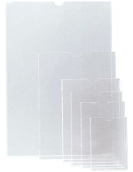FUNDA TRANSPARENTE SIN TALADRO FOLIO