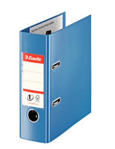 ARCHIVADOR PALANCA CUARTO PLAST.AZUL APAISADO