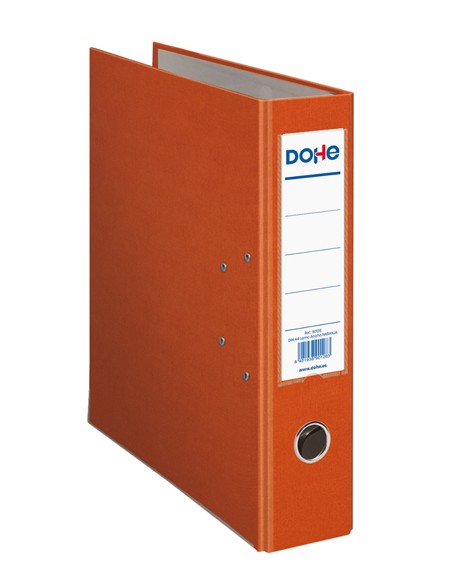 ARCHIVADOR PALANCA FOLIO FORRADO NARANJA L/ANCHO