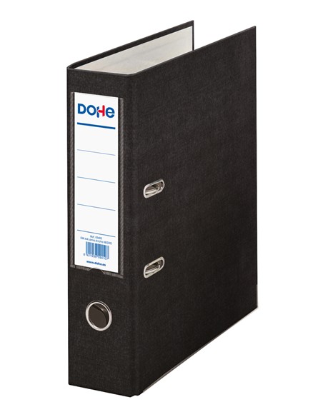 ARCHIVADOR PALANCA FOLIO FORRADO NEGRO