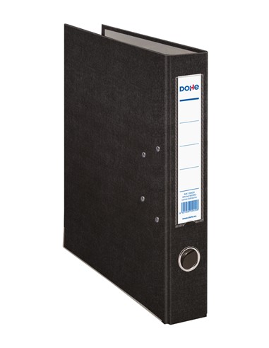 ARCHIVADOR PALANCA FOLIO FORRADO NEGRO L/E