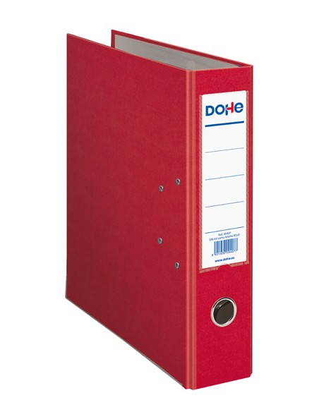 ARCHIVADOR PALANCA FOLIO FORRADO ROJO