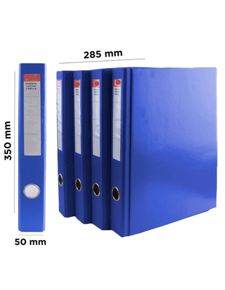 ARCHIVADOR PALANCA FOLIO PLAST.AZUL L/E.