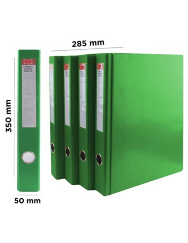 ARCHIVADOR PALANCA FOLIO PLAST.VERDE L/E.