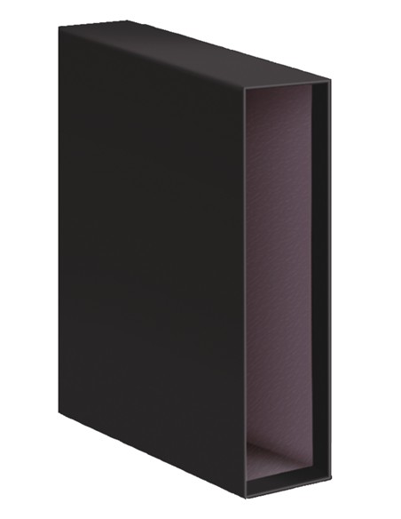 CAJETIN ARCHIVADOR PALANCA FOLIO NEGRO