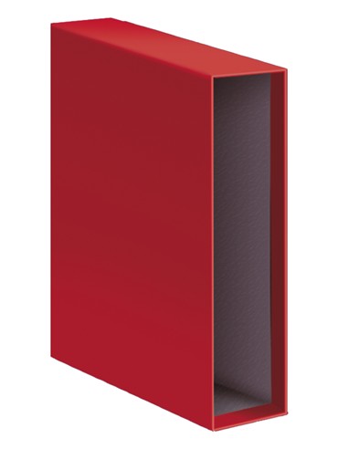 CAJETIN ARCHIVADOR PALANCA FOLIO ROJO