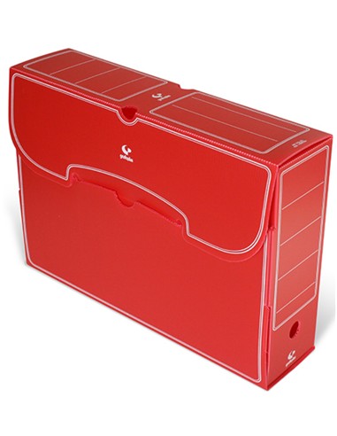 ARCHIVADOR DEFINIT.PLASTICO FOLIO ROJO