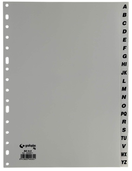 SEPARADOR FOLIO PLASTICO A-Z