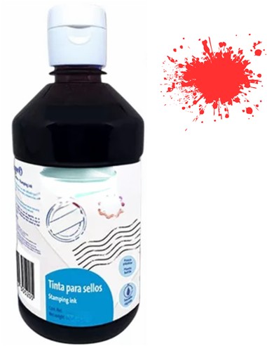 TINTA SELLAR 1/4 LITRO ROJA
