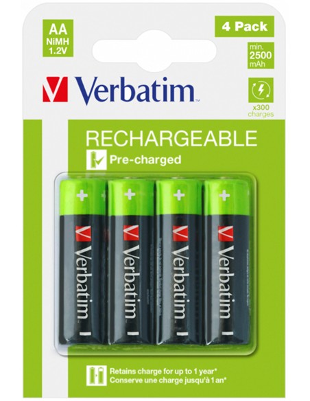 PILAS PEQUEÑAS AA RECARGABLES (4 unid.)