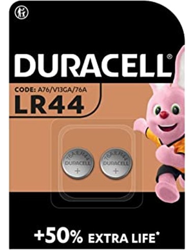 PILAS REDONDA LR044 ALCALINA DURACELL (2 unid.)