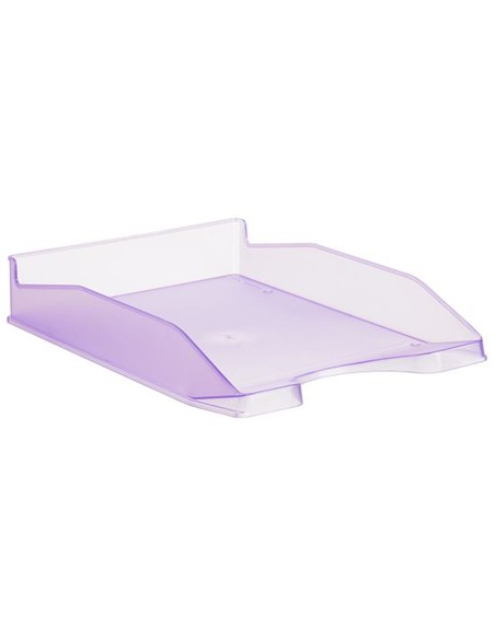 BANDEJA SOBREMESA TRANSPARENTE VIOLETA