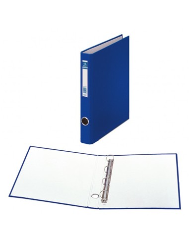 CARPETA 4 ANILLAS FOLIO AZUL L/E.
