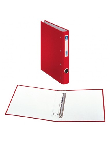 CARPETA 4 ANILLAS FOLIO ROJO L/E.