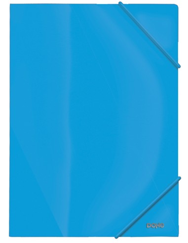 CARPETA DE GOMA FOLIO PLASTICO AZUL
