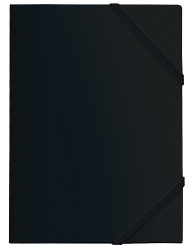 CARPETA DE GOMA FOLIO PLASTICO NEGRO