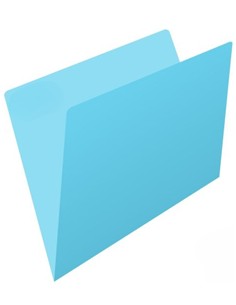 SUBCARPETA FOLIO AZUL
