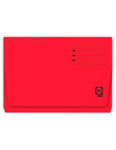 SUBCARPETA CON BOLSA FOLIO ROJA