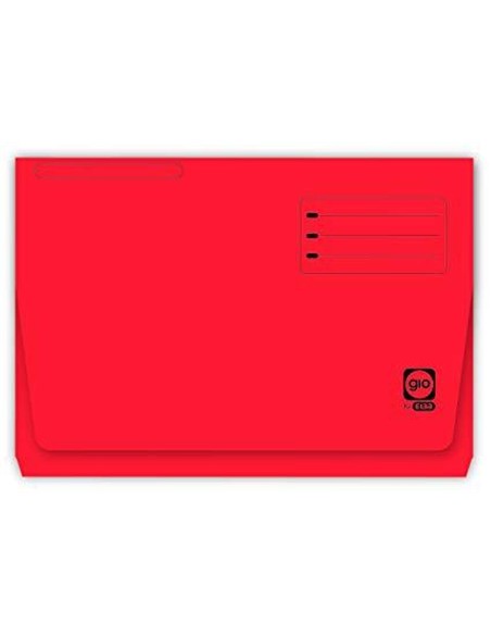 SUBCARPETA CON BOLSA FOLIO ROJA