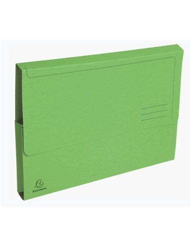 SUBCARPETA CON BOLSA FOLIO VERDE
