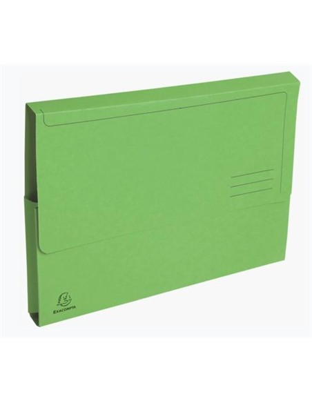 SUBCARPETA CON BOLSA FOLIO VERDE