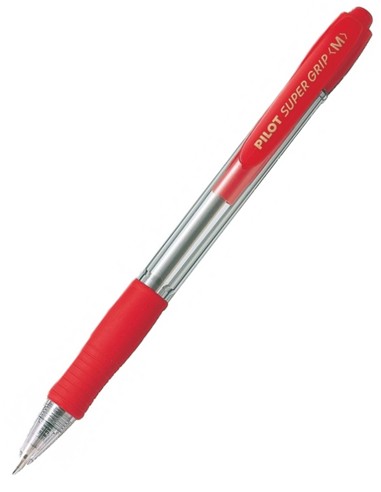 BOLIGRAFO PILOT SUPER GRIP M ROJO