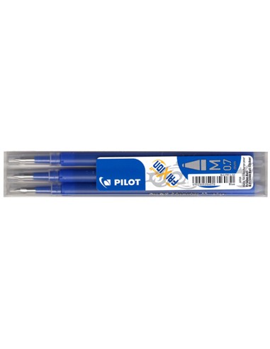 RECAMBIO BOLIGRAFO PILOT FRIXION AZUL (3 UNID.)