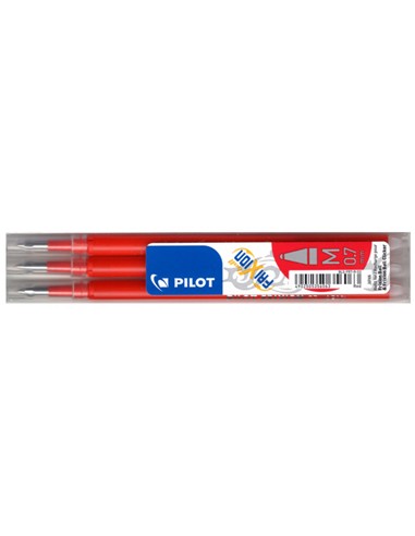 RECAMBIO BOLIGRAFO PILOT FRIXION ROJO (3 UNID.)