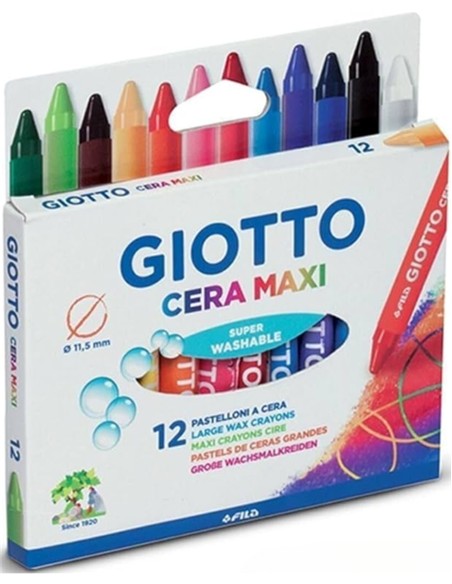 CERA GIOTTO MAXI ESTUCHE 12 UNIDADES