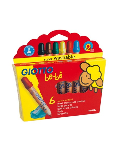 ESTUCHE LAPICES GIOTTO BE BE 6 UNID COLORES SURTID