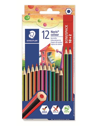 ESTUCHE LAPICES STAEDTLER NORIS 12 COLORES