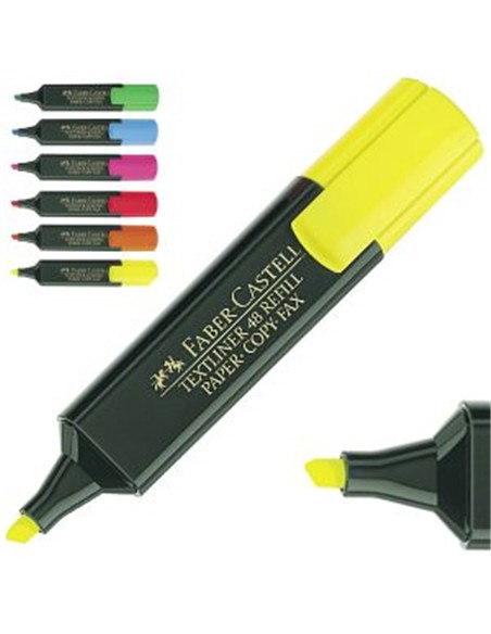 ROTULADOR FLUORESCENTE 4 COLORES FABER CASTELL