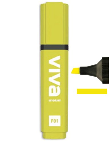 ROTULADOR FLUORESCENTE  AMARILLO MTL