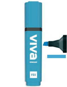 ROTULADOR FLUORESCENTE AZUL MTL