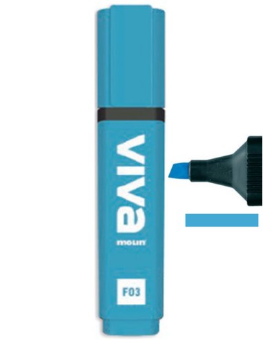 ROTULADOR FLUORESCENTE AZUL MTL