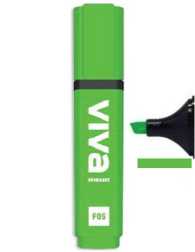 ROTULADOR FLUORESCENTE VERDE MTL