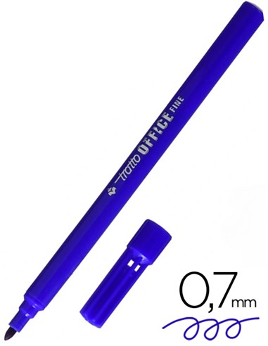 ROTULADOR TRATTO OFFICE FINO AZUL