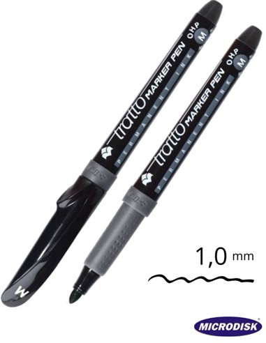 ROTULADOR TRATTO OHP NEGRO PUNTA MEDIA