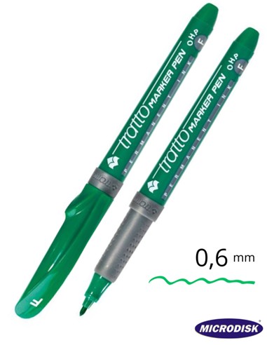 ROTULADOR TRATTO OHP VERDE PUNTA FINA