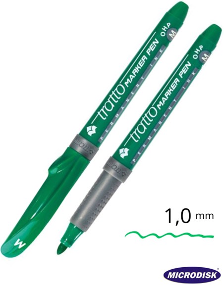 ROTULADOR TRATTO OHP VERDE PUNTA MEDIA