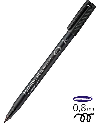 ROTULADOR STEDTLER LUMOCOLOR 317-9 NEGRO