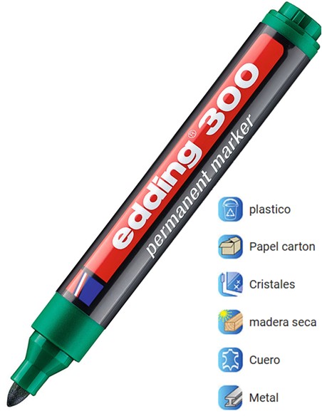 ROTULADOR EDDING 300 VERDE